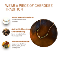 Three Sisters Necklace - Cherokee tradition, handcrafted by artist.