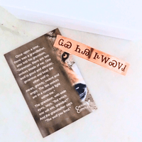 Cherokee Copper Wolf You Feed bracelet with story