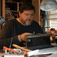 Greg wearing the Original Ross Cuff by Cherokee Copper