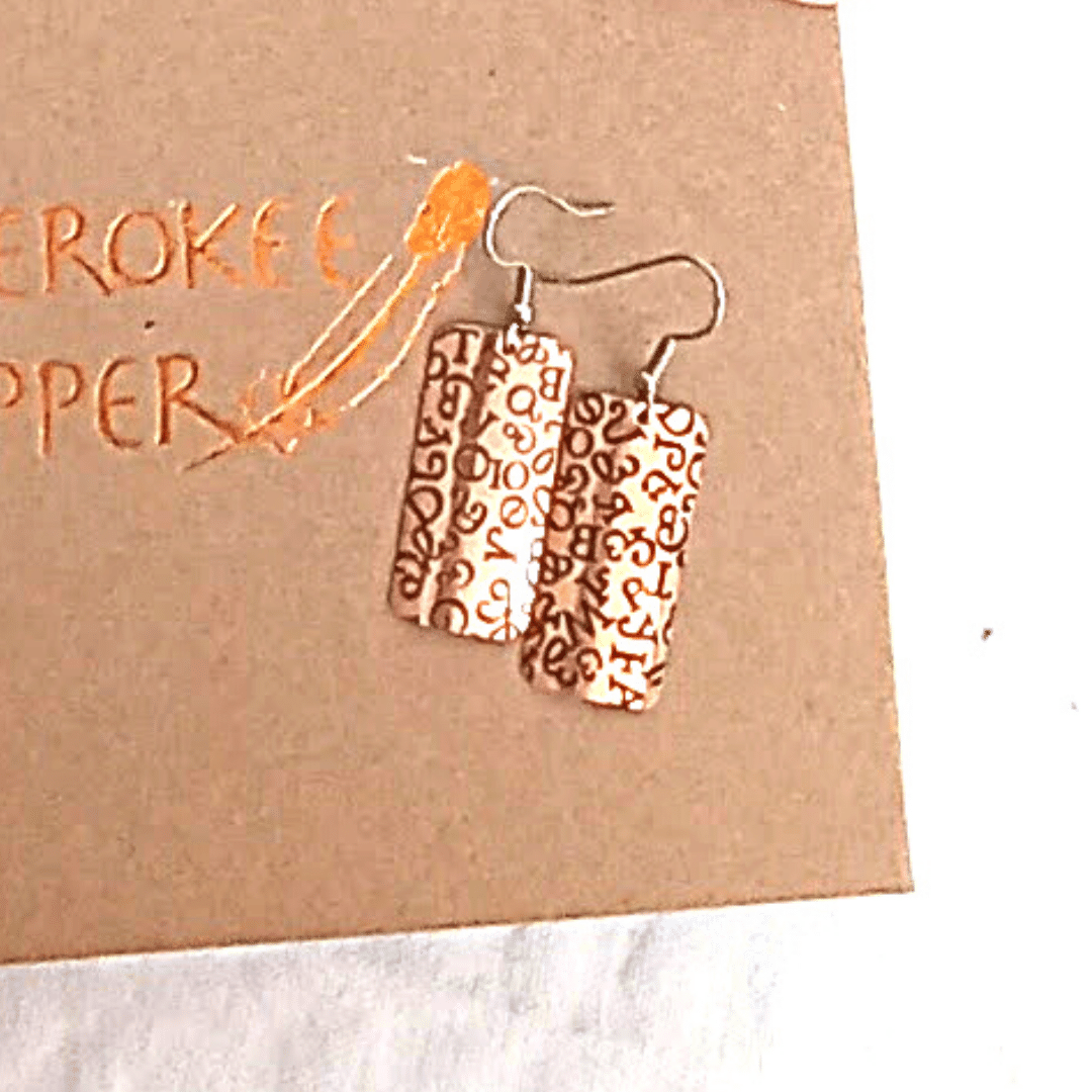 Sequoyah Legacy Copper Earrings