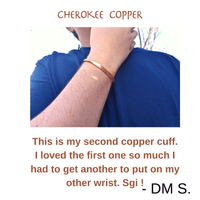 Review of Cherokee Copper cuff bracelet.
