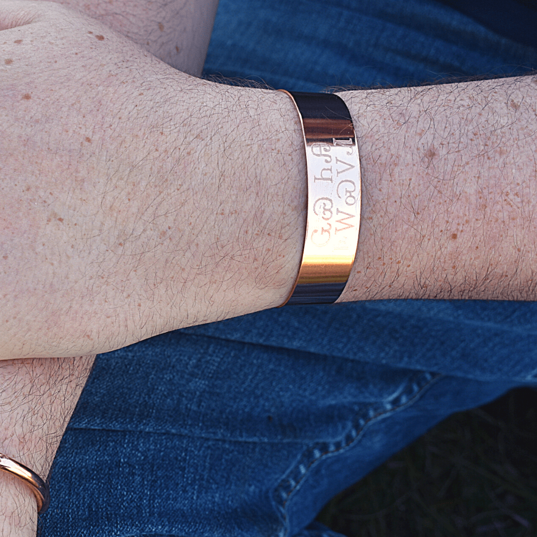 Copper bracelet Wolf You Feed Cherokee Tulsa OK