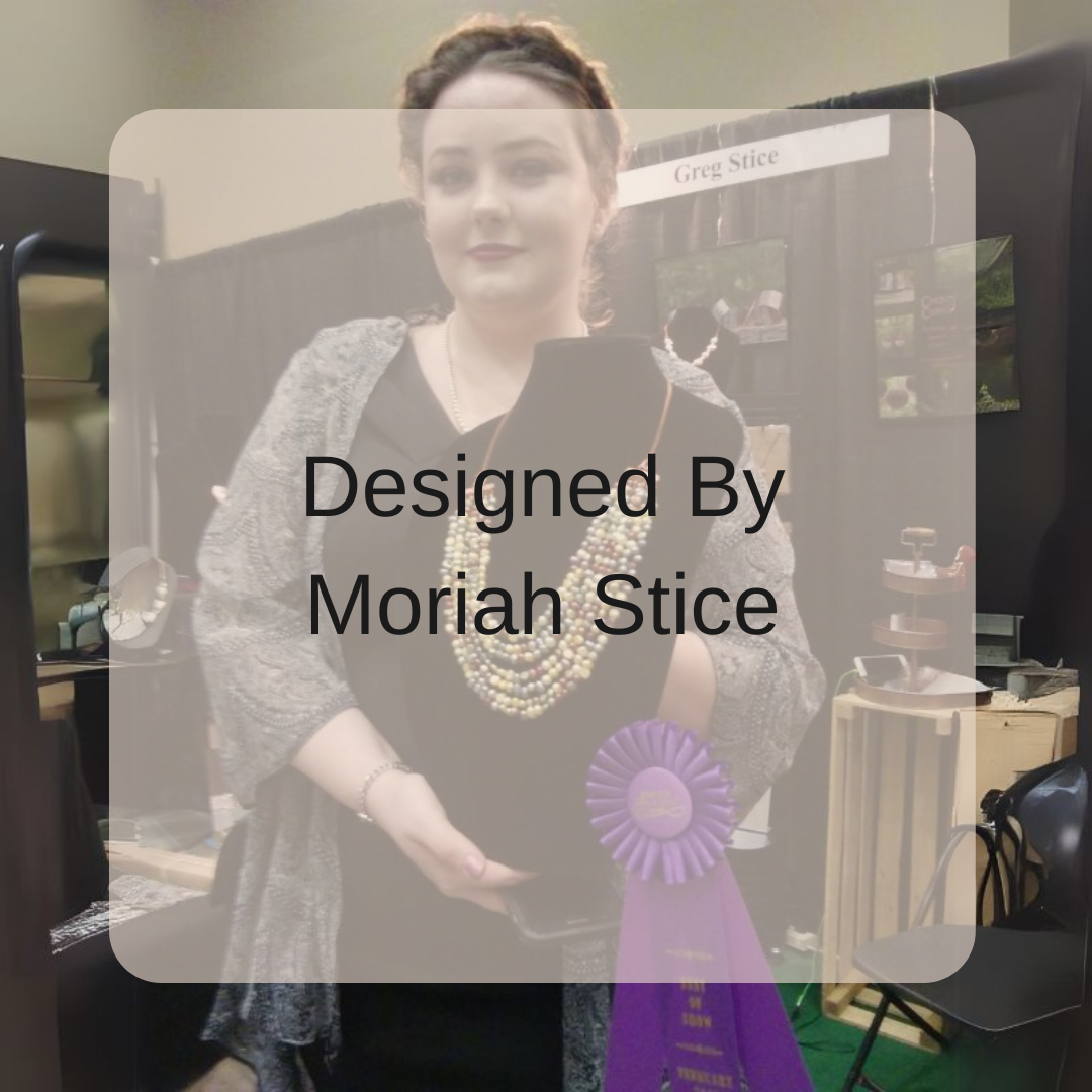 Jewelry Designed and Made by Award winning Cherokee artist Moriah Stice seen here with her best in show award