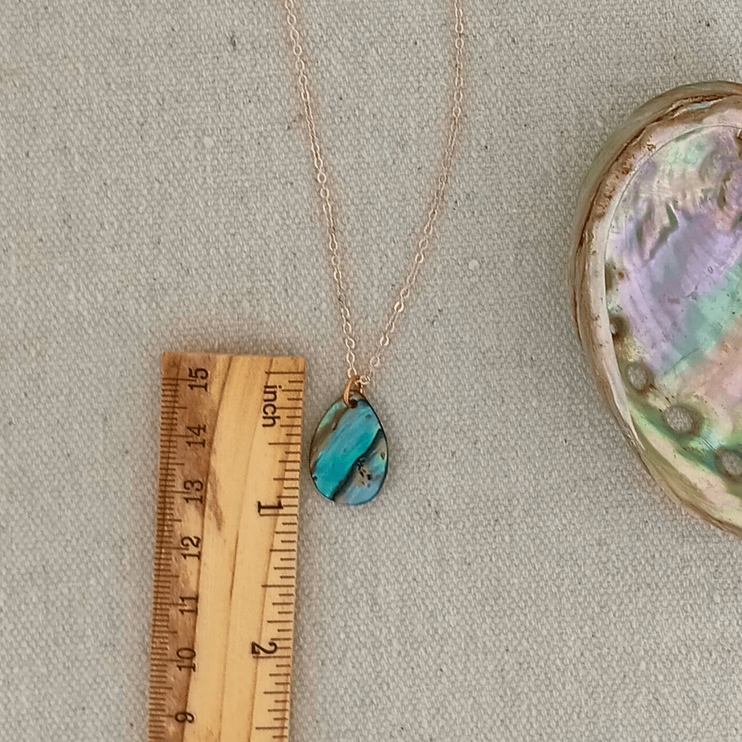 Mingo Tear Drop Abalone Necklace for Elegant Style – Cherokee Copper