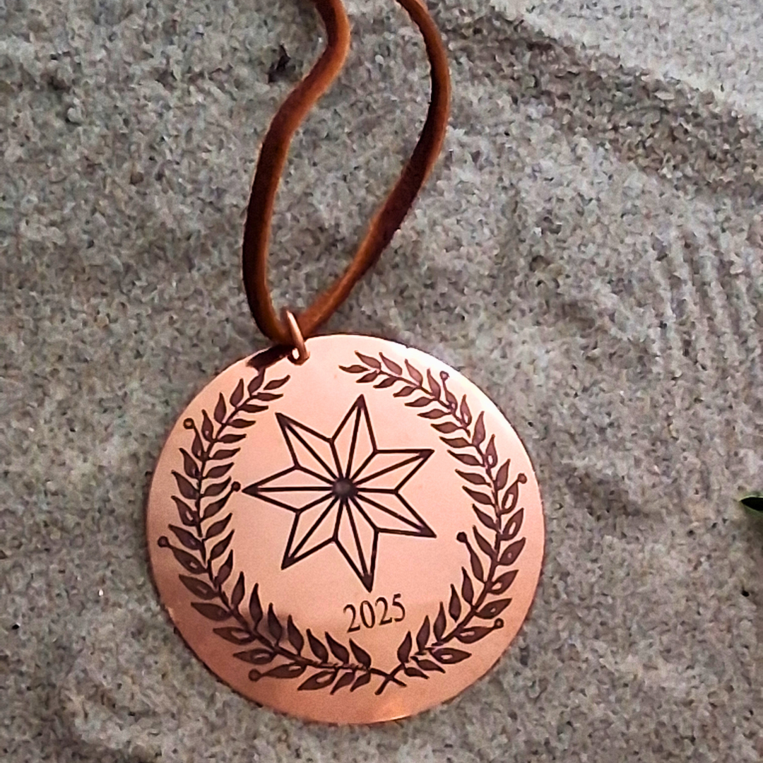2025 Cherokee Copper Christmas Ornament