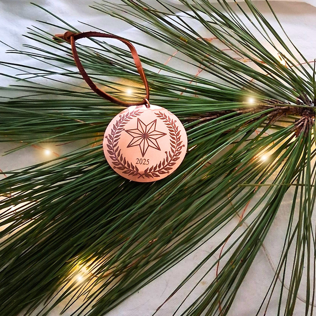 2025 Cherokee Copper Christmas Ornament