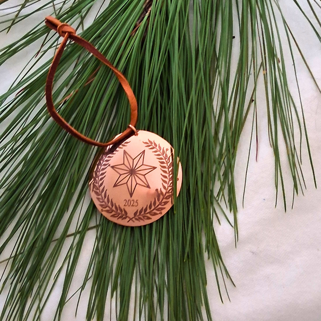2025 Cherokee Copper Christmas Ornament