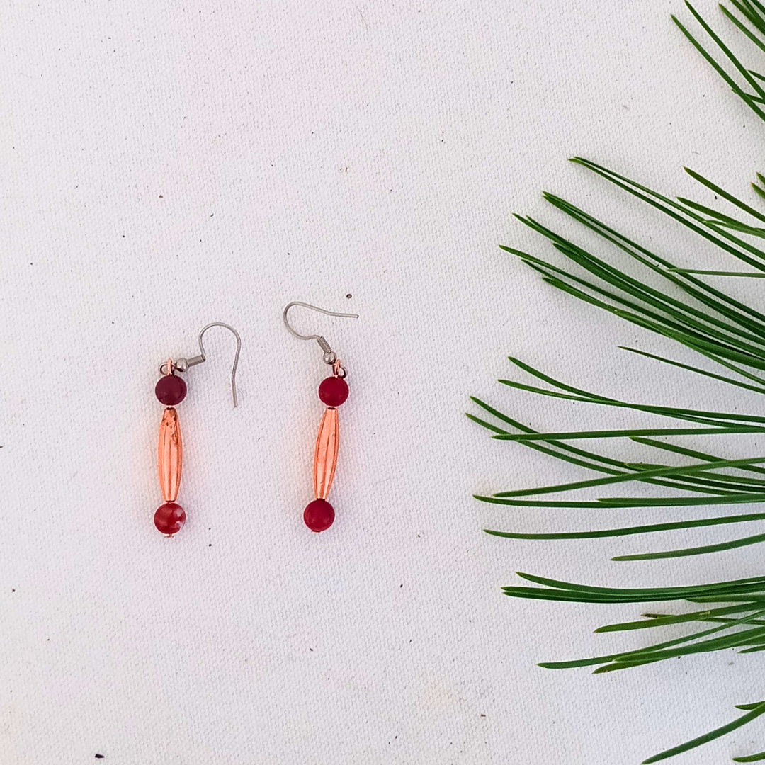 Cherokee Copper Cardinal Unalii Earrings | Limited Edition