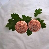 Large Cherokee Waterspider Pendant Earrings
