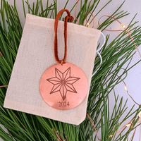 2024 Copper Star Ornament in Bag