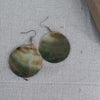 Black Lip Shell Earrings 1.5"