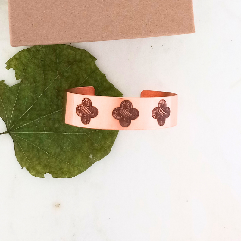 four directions cuff by cherokee copper