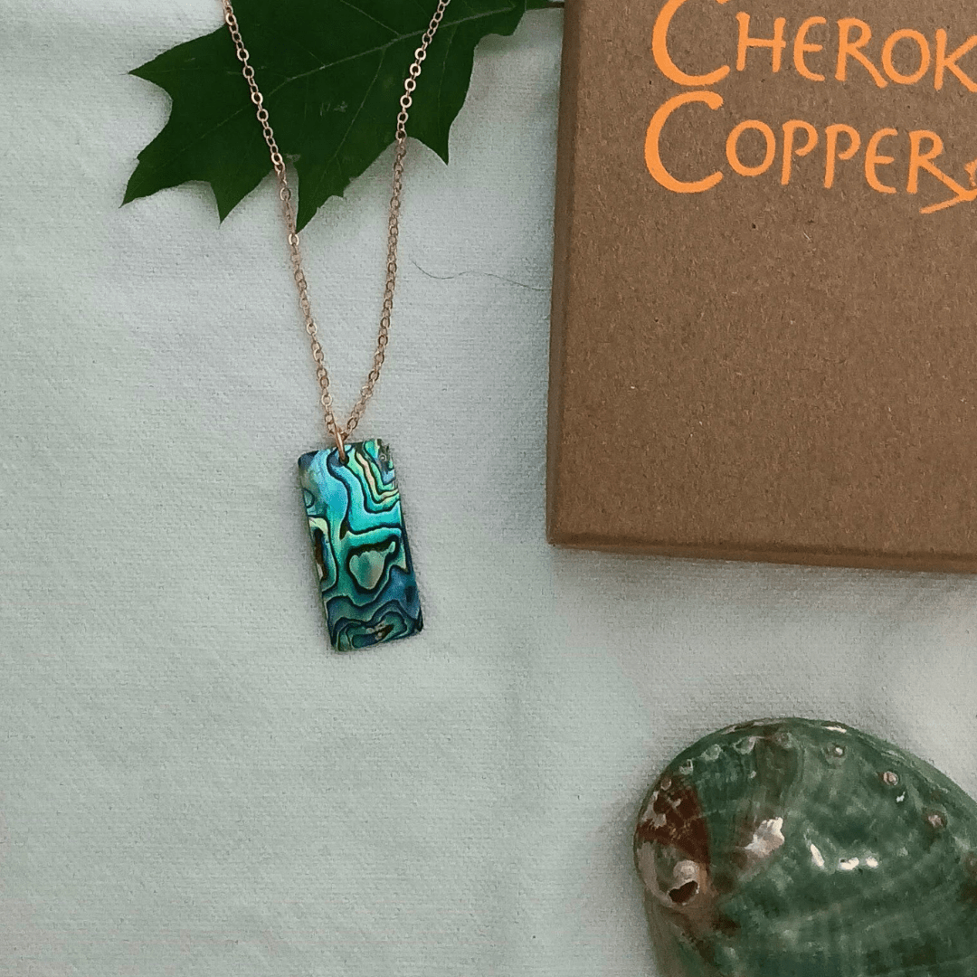 Abalone pendant necklace by Cherokee Copper