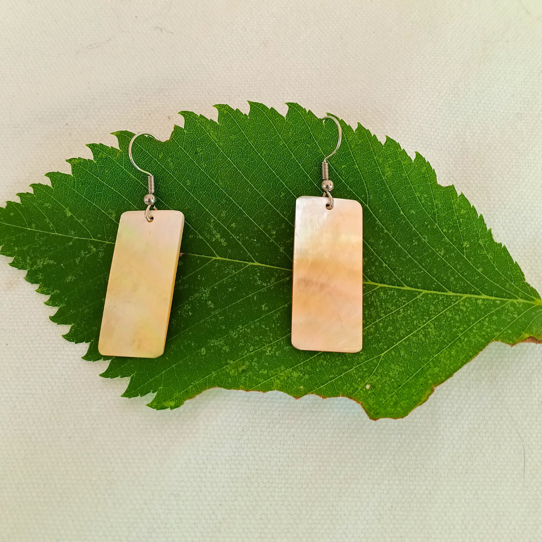Yellow Shell Earrings