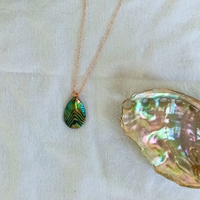 Mingo Tear Drop Abalone Necklace