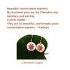 Classic Cherokee Star Copper Earrings