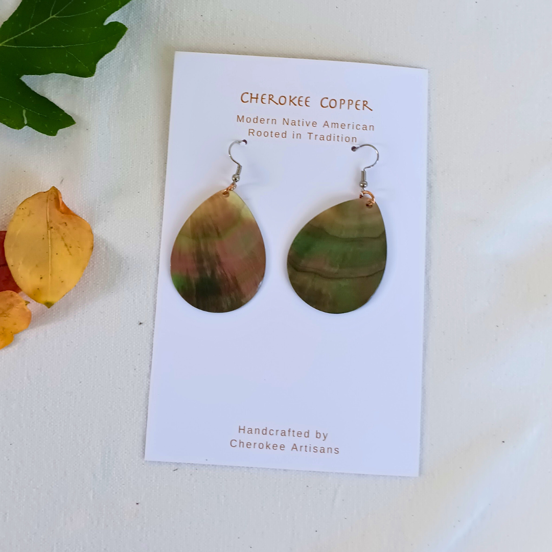Black Lip Tear Drop Earrings
