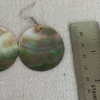 Black Lip Shell Earrings 1.5"