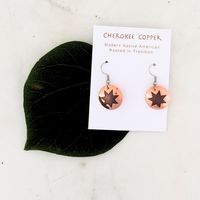 Cherokee Star Copper Earrings