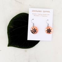 Classic Cherokee Star Copper Earrings