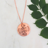 Double Wood Pecker Medallion Copper Necklace