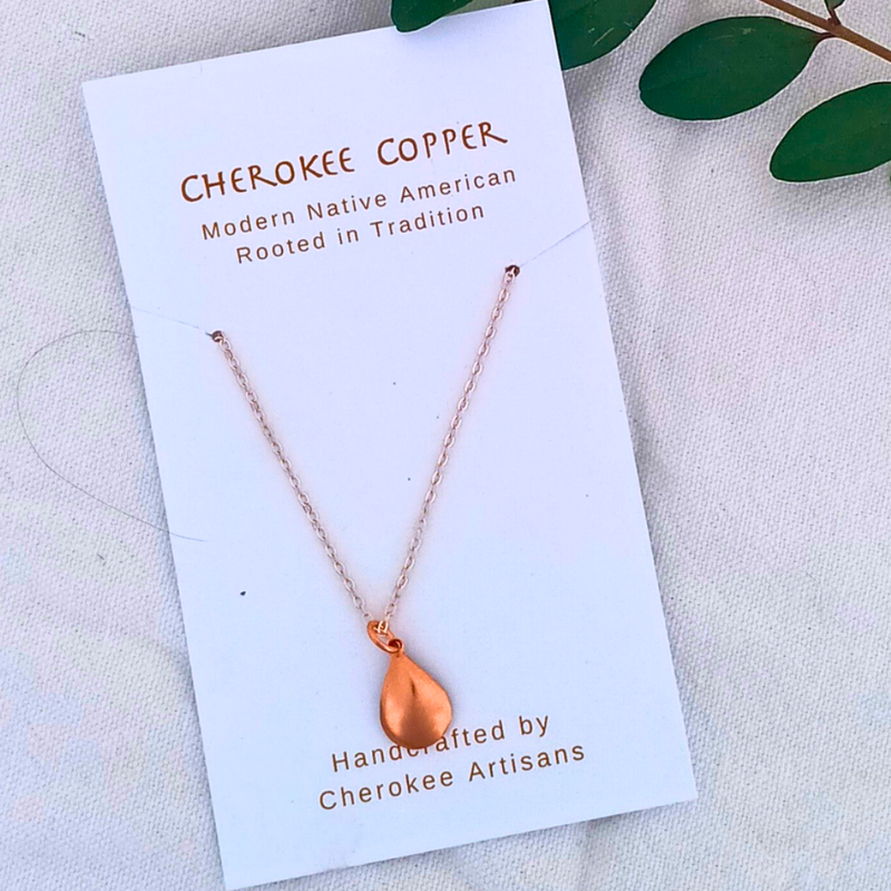 Emma Teardrop Copper Necklace