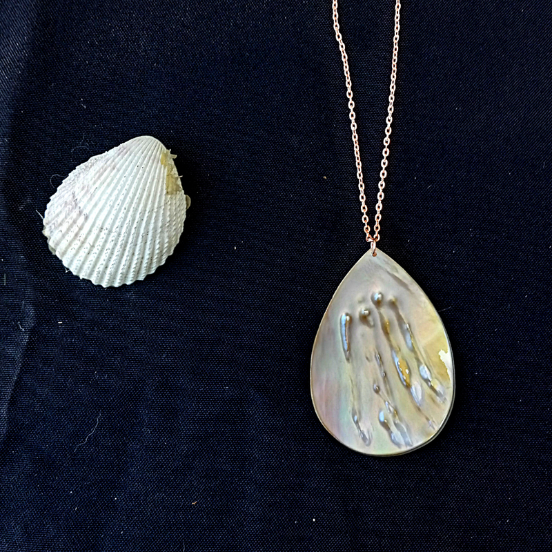 Spiro Pearl -Teardrop Pendant Necklace