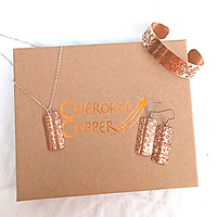 Sequoyah's Legacy  Jewelry Set in Copper
