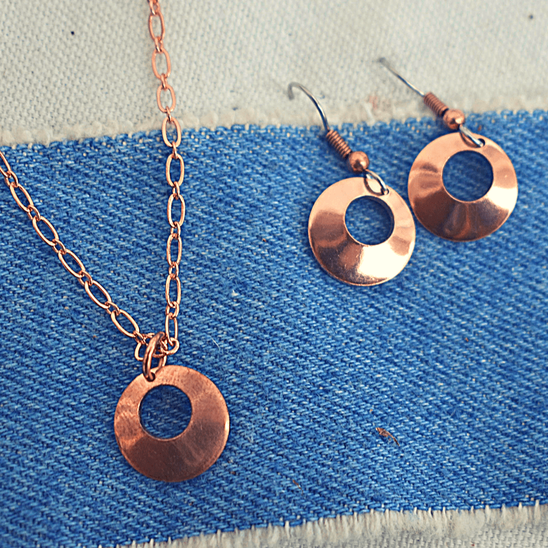 Nora Set by Cherokee Copper - Copper Circle Jewelry Set
