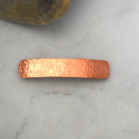 Copper long barrette hair clip