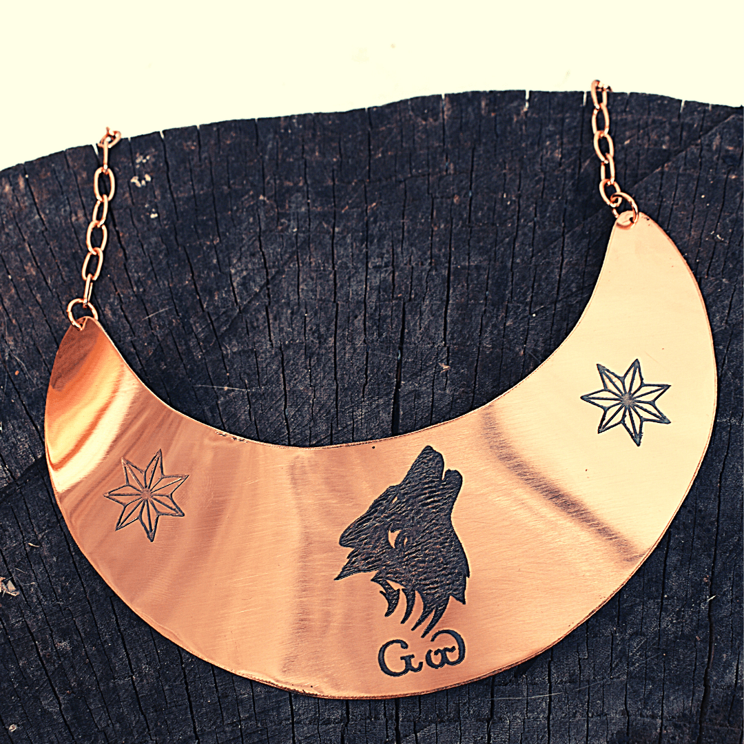 Custom Cherokee Copper Gorget, Native American Gorget